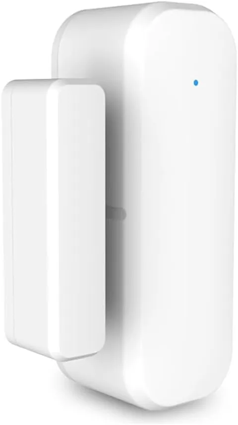 Smart Zigbee Door and Window Sensor, Real-Time Open/Close Detection, White, Wire