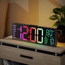 JALL 10.5'' Large Digital Alarm Clock with Big LED Number, Remote Control,...