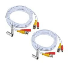 Flashmen 2-Pack 25ft HD Video Power Security Camera Cables 25FT 2PACK, 2 PACK