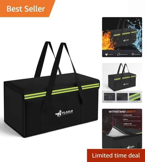 Large Fireproof Lipo Bag for 200Ah Lithium Battery Storage and Charging, 22 x...