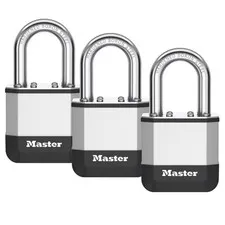 Master Lock Elite Padlock 44mm KA Triple Pack