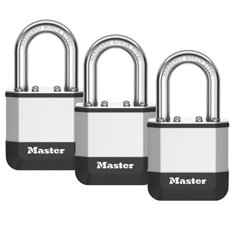 Master Lock Elite Padlock 44mm KA Triple Pack