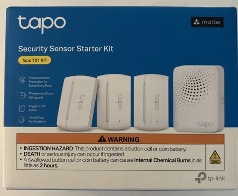 Tapo Security Sensor Starter Kit T31  Kit Smart Hub Contact Sensors White