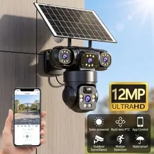 Solar Power Wireless Security Camera WiFi Outdoor Home Night Vision Surveillance