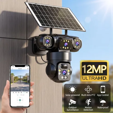 Solar Power Wireless Security Camera WiFi Outdoor Home Night Vision Surveillance
