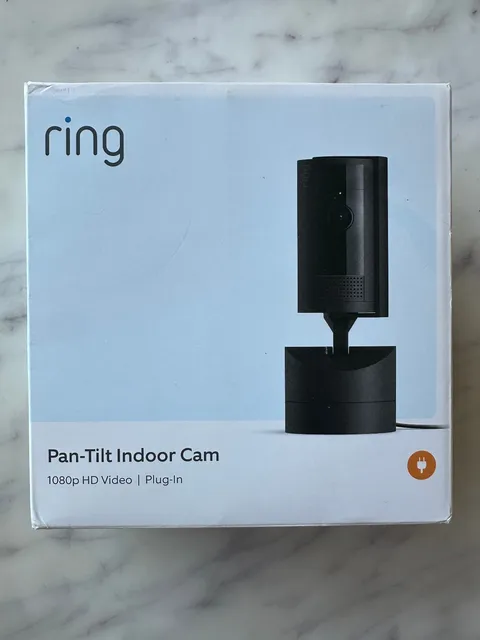 Ring Pan-Tilt Indoor Cam (Black) - 1080p HD Video | Plug-In
