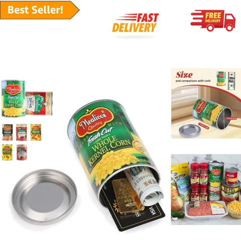 Realistic Portable Can Safe for Cash, Keys & Jewelry - Easy Access Design