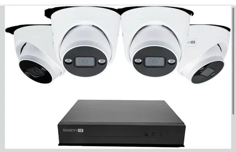 Swann AdvancedX™ Wired NVR 4K Security Camera System, 8 Channels, 4 PoE Dome