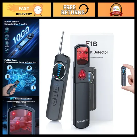7-in-1 Hidden Camera Detector & Bug Finder | Portable RF Signal Scanner for Trav