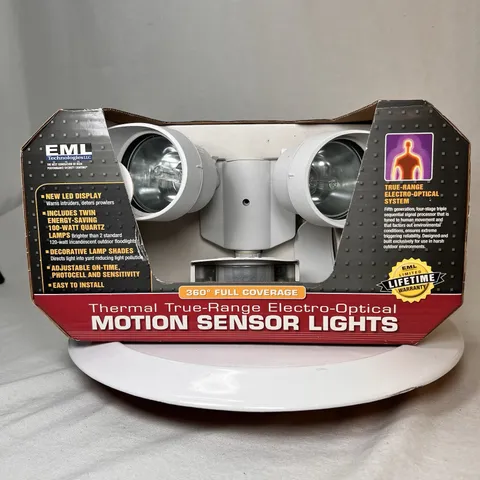 EML Technologies E200MQW-C Motion Sensor Security Flood Lights White