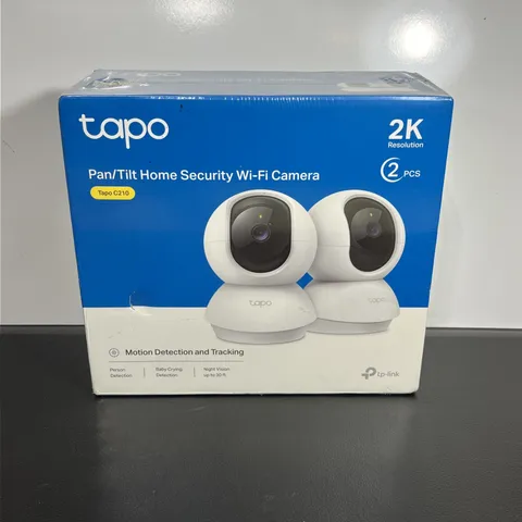 Tapo C210 2K Pan Tilt Security Camera  WiFi Indoor Home App 2 pack NEW/SEALED!!