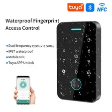 Waterproof Bluetooth Tuya APP Fingerprint Access Controller Standalone RFID Keyb