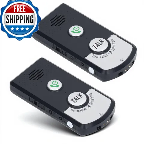 Luqeeg Wireless Intercom Hd Clarity 1000Ft Range Rechargeable 1800Mah Battery