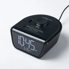 Brandstand CubieWink - Charging Alarm Clock with USB Ports Black