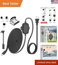 25FT Outdoor Power Adapter for WYZE Cam V4/Cam OG/V3/V3 Pro, L-Shape Micro US...