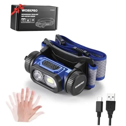 700LM Rechargeable Work Headlamp with Motion Sensor