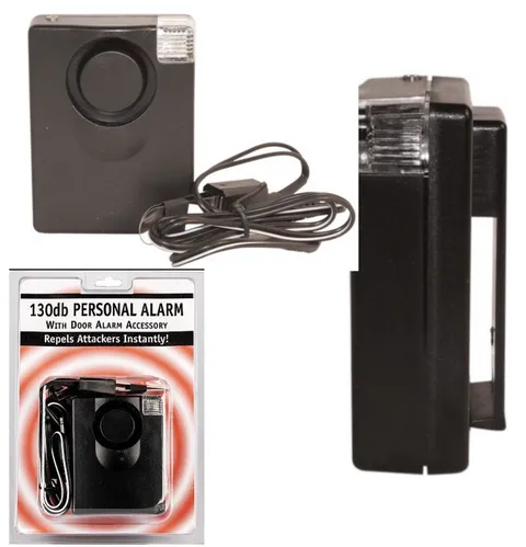 LOT (X 2) 3 in 1 PERSONAL Alarm 130db FLASHLIGHT Home Window Door Travel Alarm