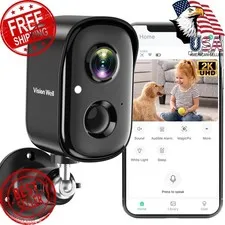 VISION WELL Wireless Security Cameras Jet Black