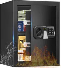 2.0 Cub Home Safes Fireproof Waterproof, Digital Security Safe Box with Programm