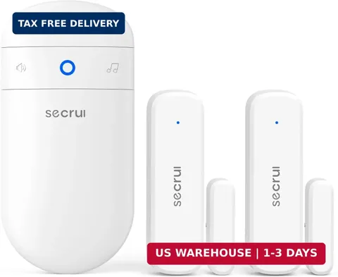 Door Chime When Door Opens, Door Opened Alarm for Home, 2-Sensor 1-Receiver | Bu