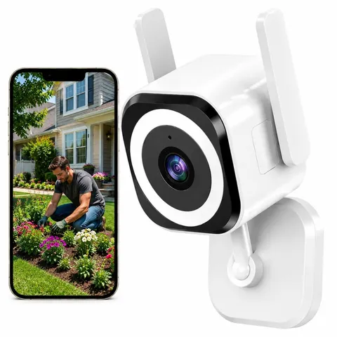 Security Camera Indoor Outdoor, 5G/2.4G WiFi, 4X Zoom, SD/Cloud