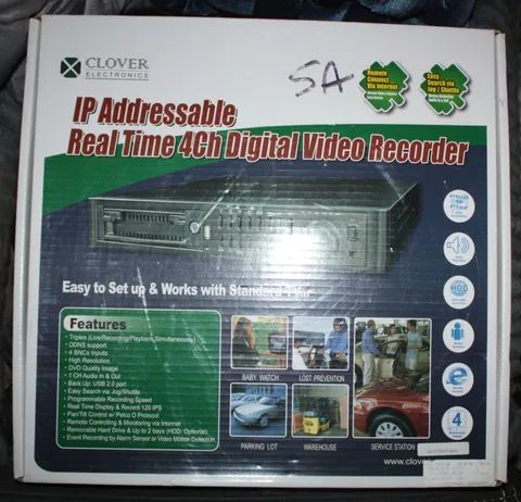 NIB NOS Clover CDR 4570 Stand Alone Digital Video Recorder 4 channel 2 RAID