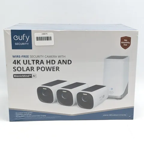 Eufy Security eufyCam 3 S330 Security 3 Camera Wireless w/ Solar Power Kit
