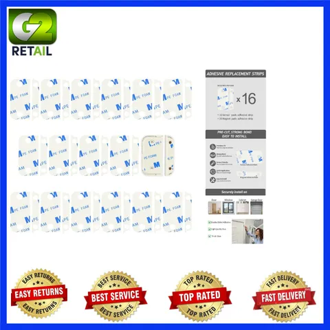 16PCS Weather Resistant Adhesive Pads for Ring Alarm Sensors - Easy Install