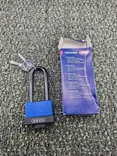 ABUS 70IB/45HB63 45mm Brass Padlock  Stainless Steel Long Shackle with 2 Keys