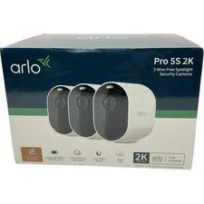 Arlo Pro 5S Spotlight Wireless Security Camera 2K HDR Dual-Band Wi-Fi - 3 Pack