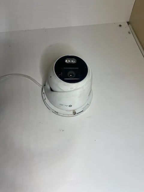 Alibi IP Turret Security Camera Outdoor PoE Dome Surveillance Camera Untested
