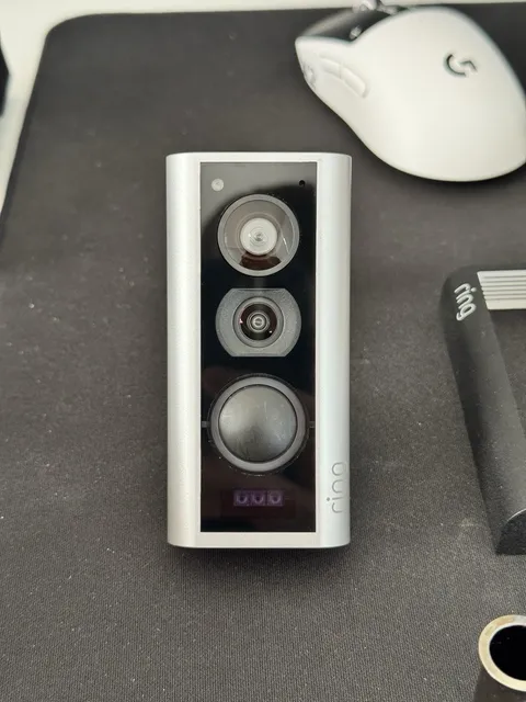 Ring Peephole Smart Camera (2023) With Extra Black Matte Cover