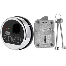 Fingerprint Gun Safe Lock Replacement Biometric Left Hand Swing bolt Lock 2 Keys