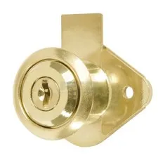 Hermex CM-21L-P Furniture lock, model 21, brass Basic
