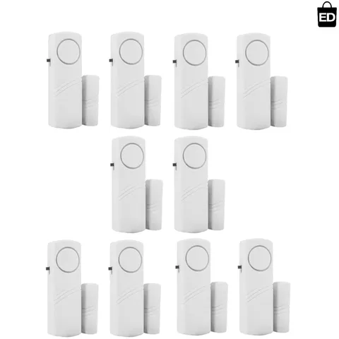 Comprehensive Home Protection: 10 Wireless Window & Door Burglar Alarms