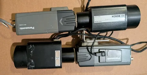 Lot of 2 Panasonic WV-CL934 CCTV Cameras w/ Rainbow & Bosch 8.6-154mm Zoom...