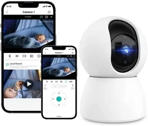 Baby Monitor Security Camera Wifi Indoor Camera 360-Degree Smart 1080P Pet Camer