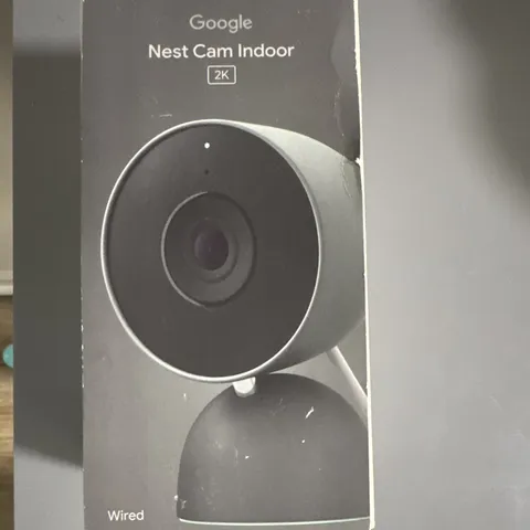 Google Nest Cam Indoor 2K HDR Wired Wi‑Fi IP Camera, Hazel, Google Home