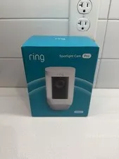 Spotlight Cam Pro, Battery with 2K Video and Ring Vision - White
