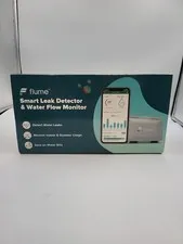 Flume Smart Water Leak Detector Flow Monitor Sensor IndoorOutdoor NEW Damage Box