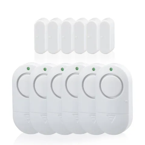 Door Window Alarm, 120 DB Window Chime Alarms for Home, White Door Alarms for...