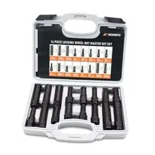 Wheel Lock Master Key Lug Nut Socket Set, 16-Pieces