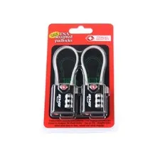 SKB TSA Combination Cable Padlock 2-Pack for Luggage Security (1SKB-PDL-C): NEW