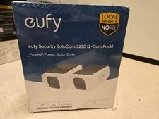 Sealed eufy 2K Solar Security Cameras Wireless Outdoor SoloCam S230 (2Pack)