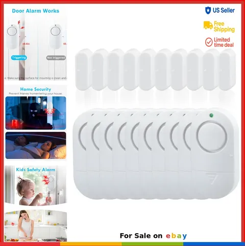 Window Alarm Sensors 120DB Door Alarms for Kids Safety Chime Burglar Home