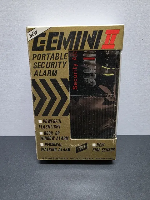 NOS Vintage Gemini 2 Portable Security Alarm Gemini II Burglar or Personal