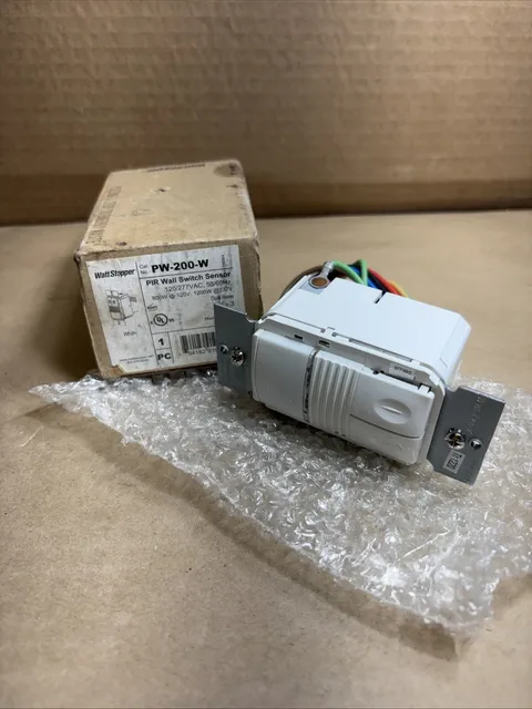 NEW IN BOX: Watt Stopper PW-200-W Wall Switch Occupancy Sensor.  White