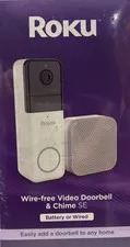 Roku Wire/Wire-free Video Doorbell & Chime with Motion & Sound Detection
