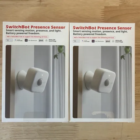 SwitchBot Presence Sensor 2-Pack mmWave Radar PIR Motion Smart Home Detector
