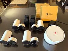 Deep Sentinel Gen 2 4 Camera System Hub 5 Batteries + 4 NEW Solar Chargers